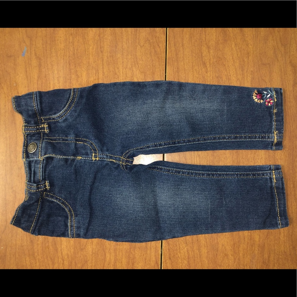 Carter’s Size 12M Jeans with Embroidered details